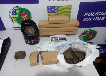 Tático da PM realiza duas apreensões de drogas e tráfico em Rio Verde