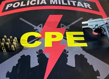 Autor de disparos de arma é preso pela CPE em Rio Verde