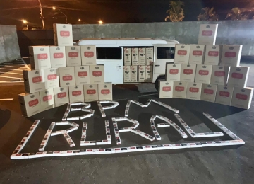 Batalhão Rural apreende carga de cigarro contrabandeado avaliado em mais de 100 mil reais