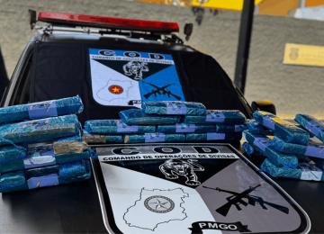 COD apreende 25 kg de maconha avaliados em R$ 60 mil, em Goiânia