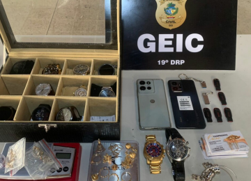 Polícia Civil prende suspeito de furtar joias em Caldas Novas; bens foram avaliados em R$ 10 mil