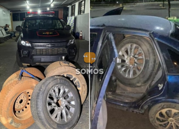 CPE prende duas pessoas por furto de pneus estepes em shopping de Rio Verde 