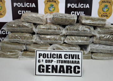 Polícia Civil apreende meio bilhão em drogas durante operação em Itumbiara