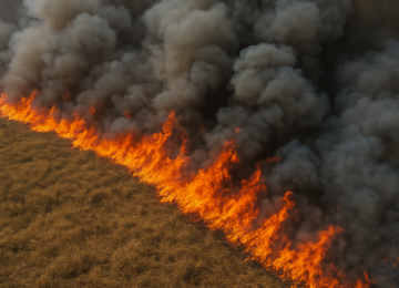 Risco extremo de incêndios em Goiás: 344 mil hectares já queimados e Rio Verde entra em alerta máximo