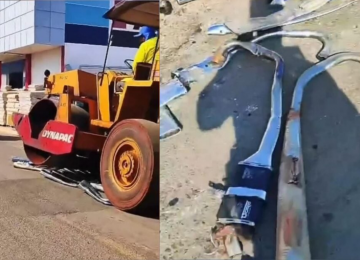 Polícia Militar destrói escapamentos adulterados apreendidos em fiscalizações em Pontalina