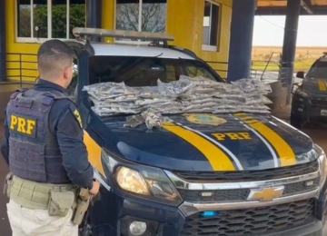 PRF apreende 31 quilos de haxixe na BR-153