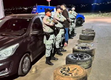 Criminosos que furtavam rodas de caminhonetes em Rio Verde e cidades vizinhas são presos pela PM