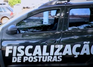 Homem tenta fugir da fiscalização e se machuca ao pular muro