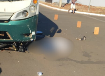  Acidente entre moto e ônibus em Rio Verde deixa vítima fatal