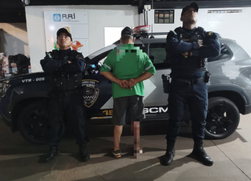 GCM prende homem por ameaçar crianças em via pública no Portal do Sol, em Rio Verde