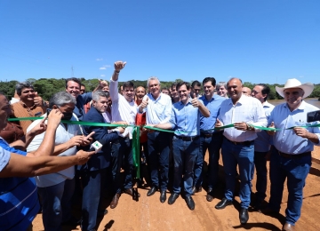 Ponte sobre Rio Verdão é inaugurada no Sudoeste goiano com presença de governador e autoridades