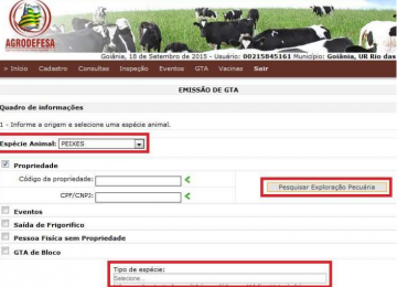 Goiás inclui espécies na emissão de Notas e GTA por meio eletrônico
