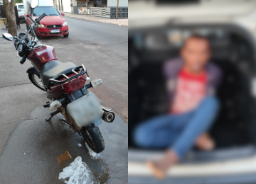 Homem com mais de sete passagens é preso novamente por tentar furtar motocicleta no Bairro Martins em Rio Verde