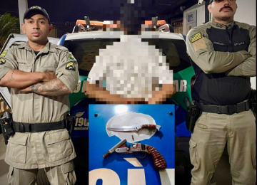 Em Maurilândia homem é preso por violência doméstica, com arma de fogo de fabricação caseira