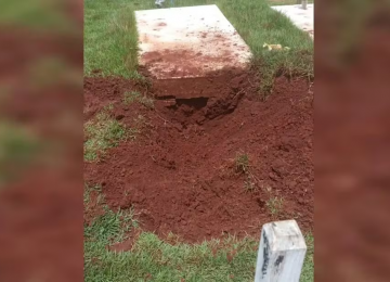 Homem é preso suspeito de violar sepultura da sogra para ameaçar a mulher