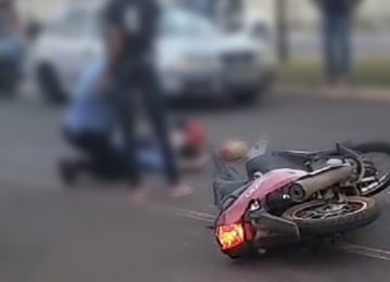 Adolescente morre após acidente entre moto e ônibus, em Jataí 