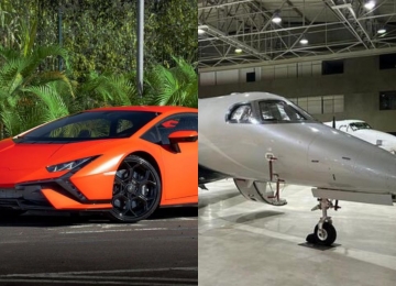 Leilão milionário: Justiça vai vender avião, Lamborghini e diamantes apreendidos
