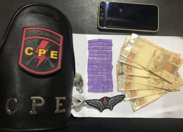 CPE prende suspeito de tráfico de drogas no Jardim Goiás