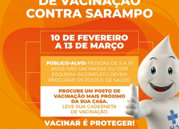 Vacinação contra o sarampo começa nesta segunda-feira, em Goiás