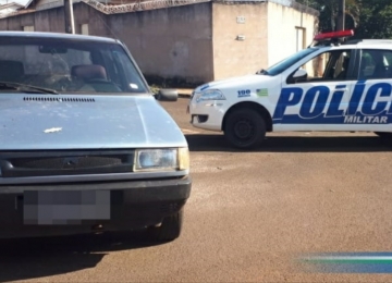 Polícia Militar recupera carro roubado no Residencial Maranata 
