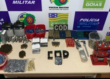 COD fecha fábrica clandestina de munições do Sudoeste Goiano