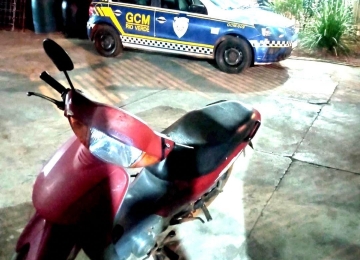 Menor é detido pela GCM por receptação de moto furtada
