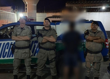 Polícia prende foragido da justiça às margens do Rio Verdinho 