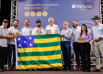Lançamento de pedra fundamental de nova biorrefinaria reúne autoridades em Rio Verde