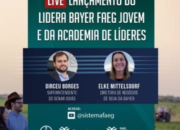 Acontece hoje a LIVE: Lidera Bayer Faeg Jovem e Academia de Líderes
