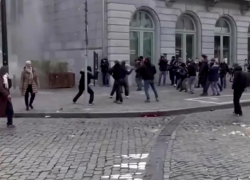 Manifestantes contra acordo do Mercosul atacam polícia com bombas na Bélgica