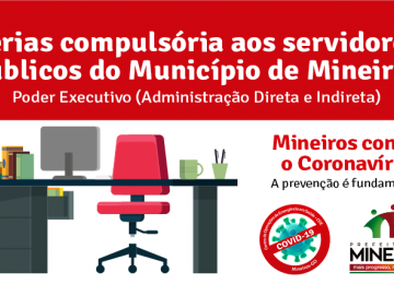 Prefeitura de Mineiros determina férias compulsória à servidores