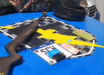 Motorista dirigindo com placa falsa é preso com armas e munição no Gameleira, em Rio Verde