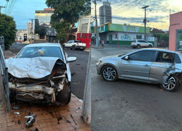 Motorista perde controle e causa grave acidente no Setor Central de Rio Verde