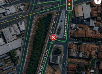 Obras provocam interdição total em trecho da Avenida Paulo Roberto Cunha, em Rio Verde