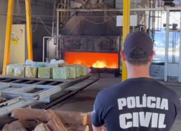 Oito toneladas de maconha é queimada pela Polícia Civil de Rio Verde