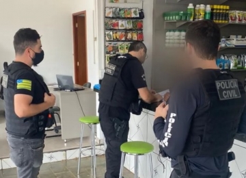 Operação em cidades goianas prende seis pessoas suspeitas de produzir e comercializar agrotóxicos falsificados 