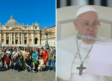 Papa Francisco saúda féis de Rio Verde em celebração no Vaticano 