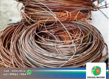 Trio suspeito de furtar fios de cobre em pivôs de Rio Verde é preso por Patrulha Rural
