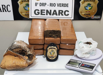 PC prende foragido da Justiça com grande quantidade de drogas em Rio Verde