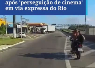 Perseguição policial termina em acidente e prisão na BR-040, no RJ