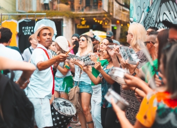 Bloquinho de carnaval em Rio Verde