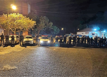 Forças de segurança realizando ação integrada em Rio Verde
