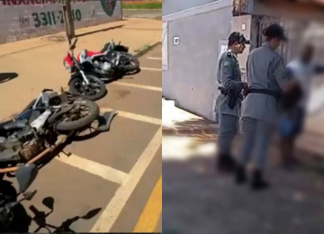 PM localiza motorista que bateu em motos e fugiu após suspeita de embriaguez em Jataí