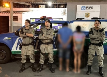 PM prende casal suspeitos de praticar diversos furtos em Rio Verde