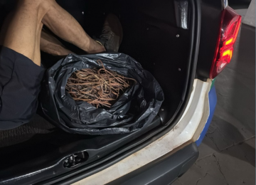 PM age rápido e prende suspeito de furtar fios de cobre no Céu Azul, em Rio Verde