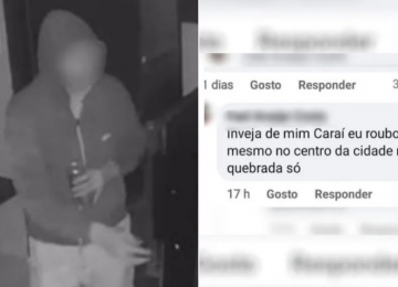 PM prende suspeito de furtar lanchonete e debochar do crime em rede social em Itumbiara