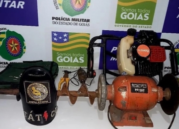 PM recupera ferrramentas furtadas em Rio verde