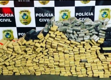 Polícia apreende meia tonelada de drogas em Rio Verde