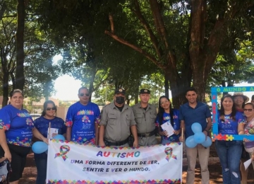  Polícia Militar de Montividiu participa de evento em comemoração ao Dia Mundial de Conscientização do Autismo