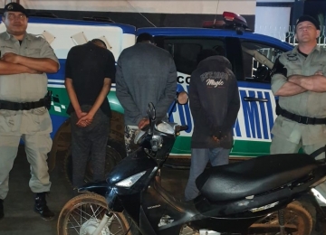 Polícia Militar prende três homens por furto e receptação de veículos